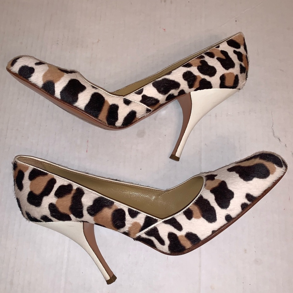 Valentino Garavani Pony Hair Animal Print Pumps